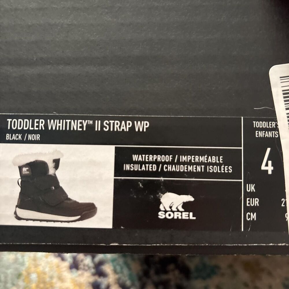 NWT Sorel Toddler Snow Boots Preppy Furry Stylin' - Picture 4 of 4